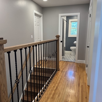 Custom Oak Staircase & Railing Remodel in Minnetonka, MN